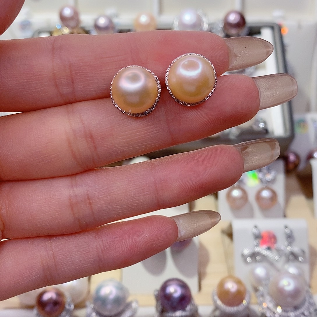 未镶嵌耳饰淡水珍珠