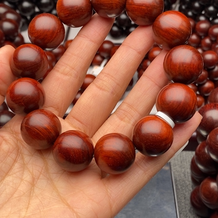 王***福手串/手链小叶紫檀1.8原汁原味泥料毛孔细腻