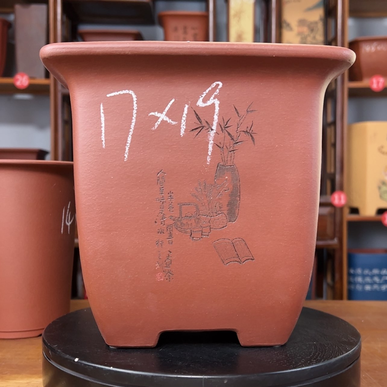 【闪购商品】紫砂花盆周之夏精品紫砂花盆
