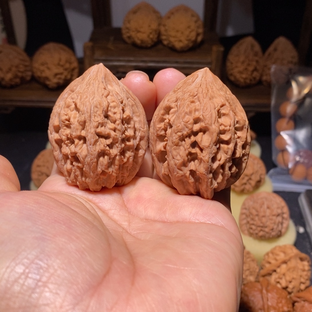 文玩核桃吊坠大沽石39+