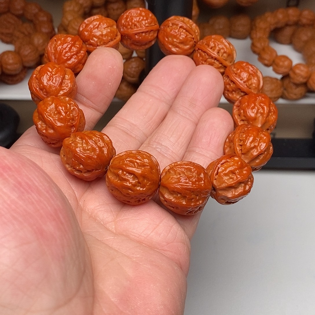 木质文玩核桃2.0粗筋八棱