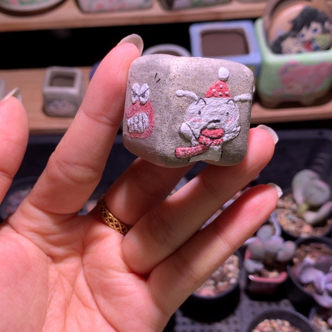 小心小白默认微瑕花盆