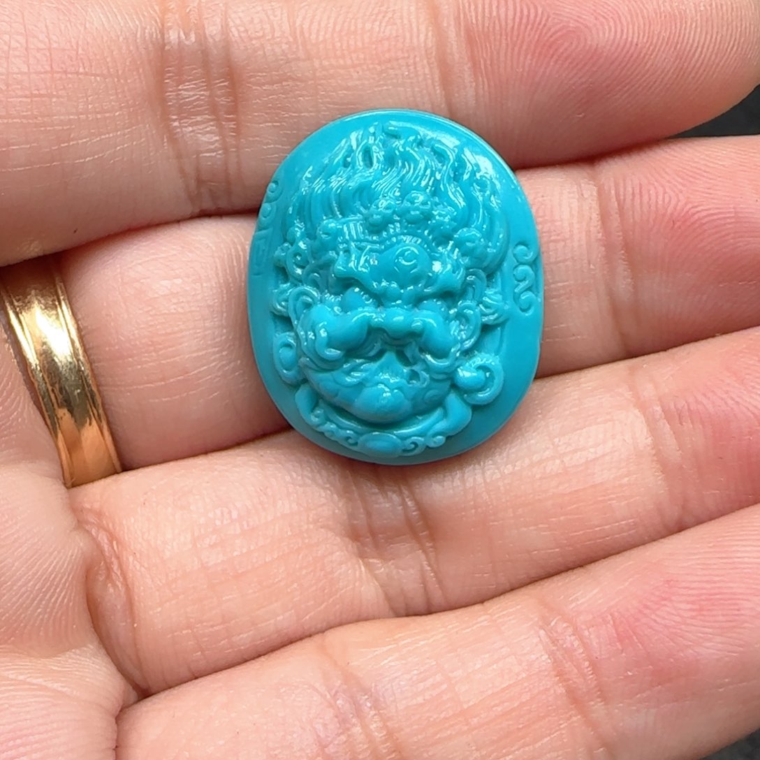 绿松石配饰未镶嵌執*.