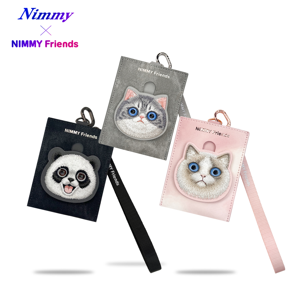 【Nimmy定制】原创刺绣卡包适用苹果/华为/小米手机壳挂绳斜跨防丢