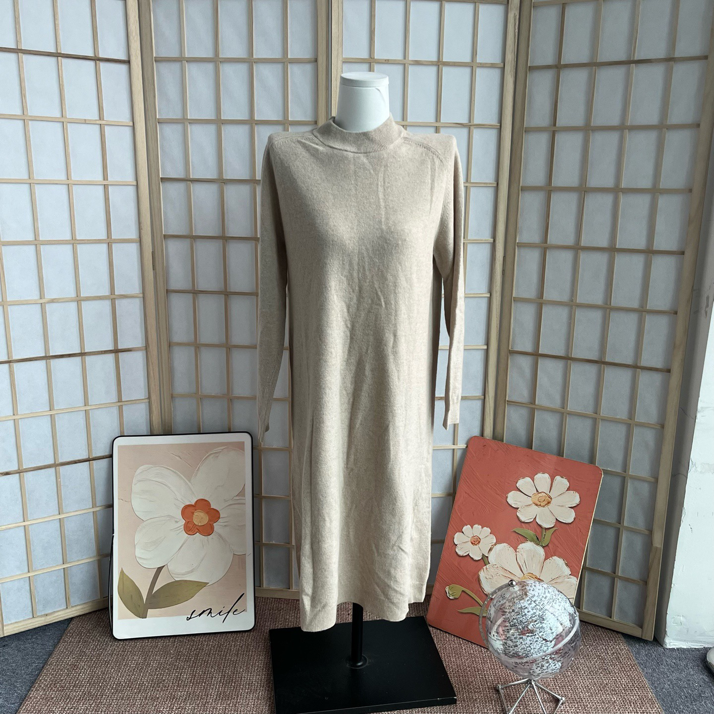 99新 WeekendMaxmara/麦丝玛拉 A11143 weekend 卡其色 针织裙 