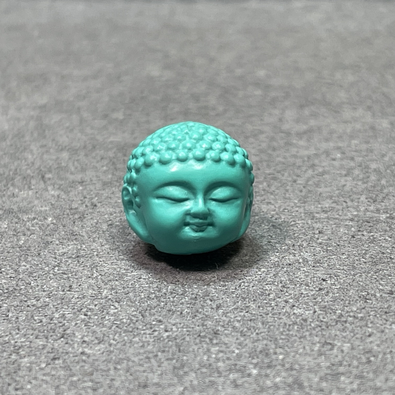 2600宝宝佛手工雕刻走色料蒙松手串配珠腰珠背云文玩配