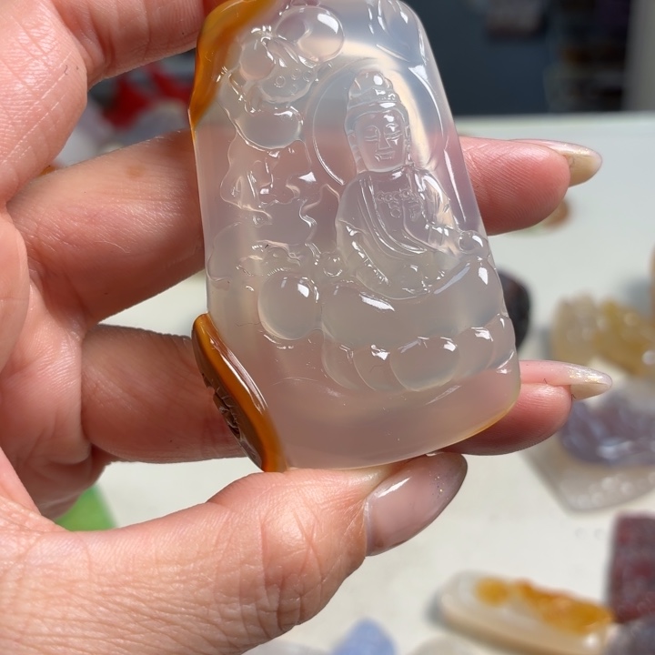 玛瑙/玉髓未镶嵌吊坠(不含链)