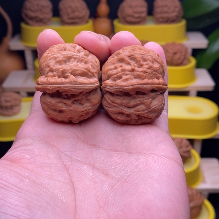 把件文玩核桃41尺全品白茬元宝