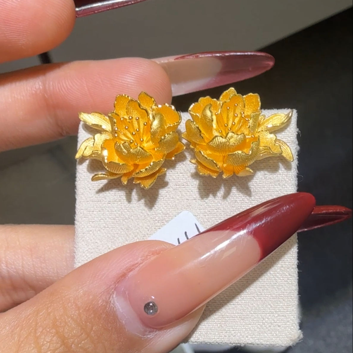 【耳饰】-快速链接足金999耳饰10.41克