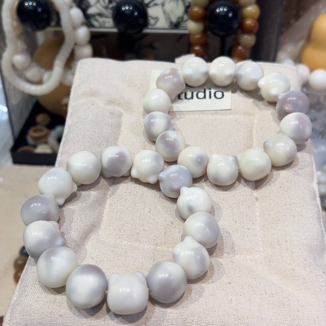 菩提根/象牙果吊坠奶酪猫猫头卡18微瑕