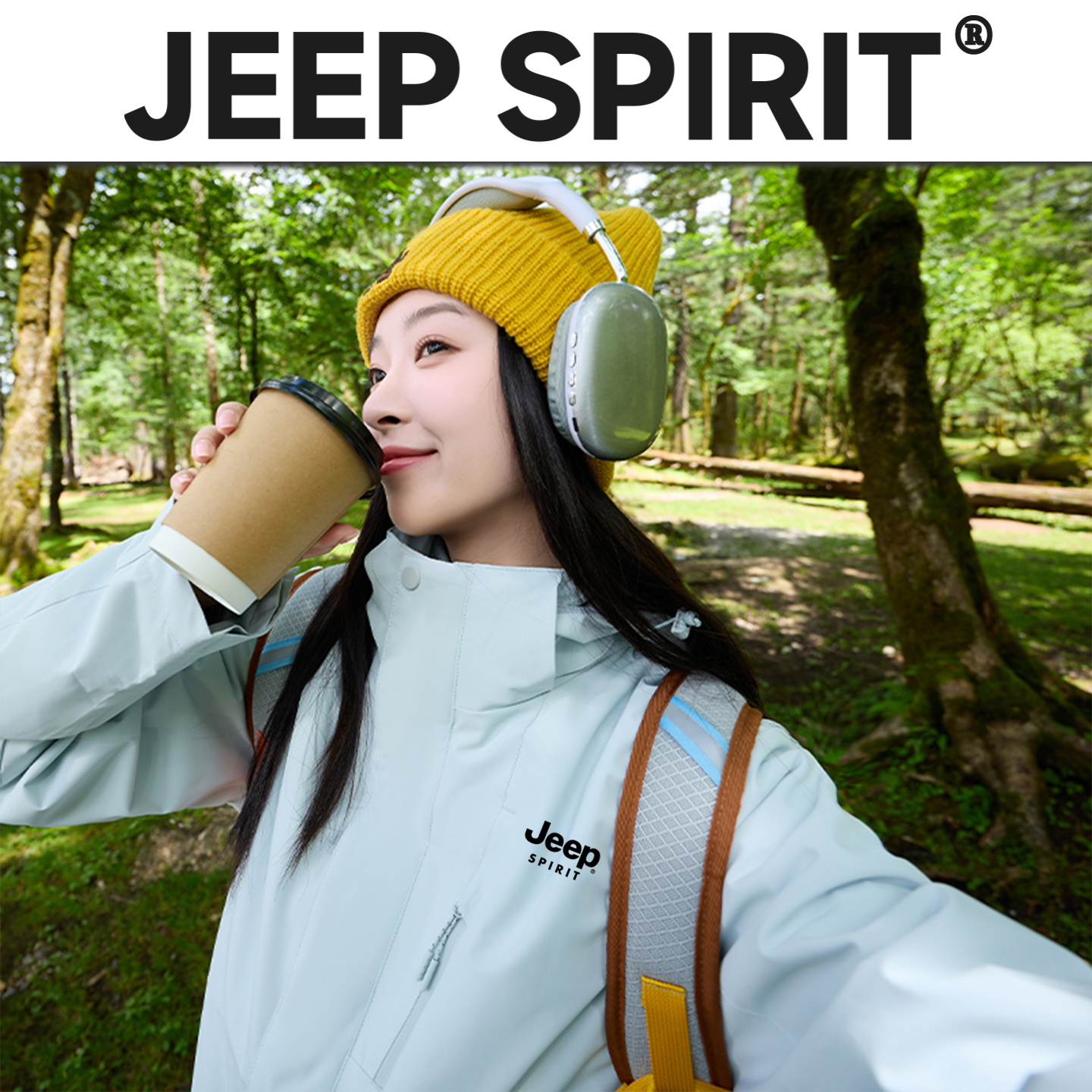 JEEP SPIRIT吉普官方秋冬男女款三合一冲锋衣外套银狐绒保暖外套