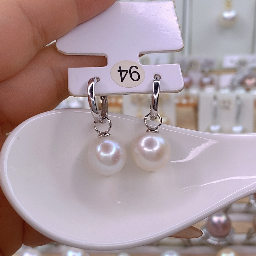 淡水珍珠银S925镶嵌颈饰