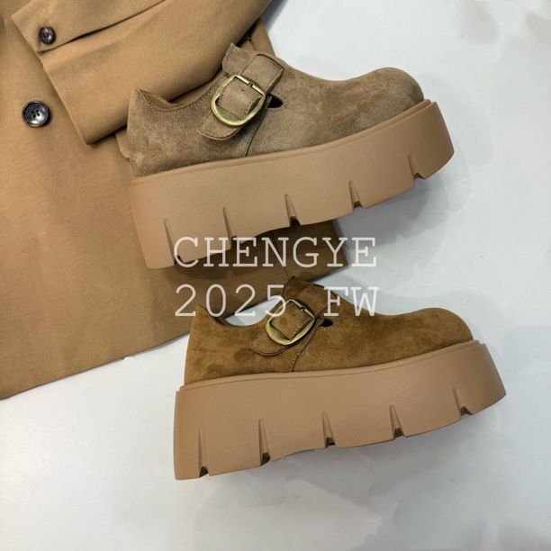 【CHENGYE】7cm-磨砂勃肯鞋2025新款舒适百搭懒人鞋一脚蹬