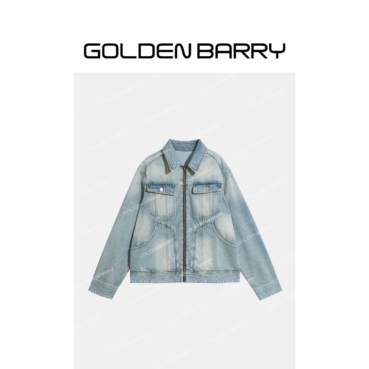 GOLDENBARRY|120116复古工装袋牛仔夹克