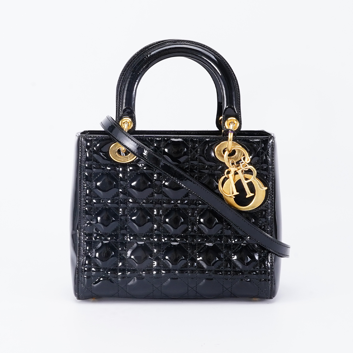95新 DIOR/迪奥 【总仓一口价】戴妃五格包黑金/BG22000064