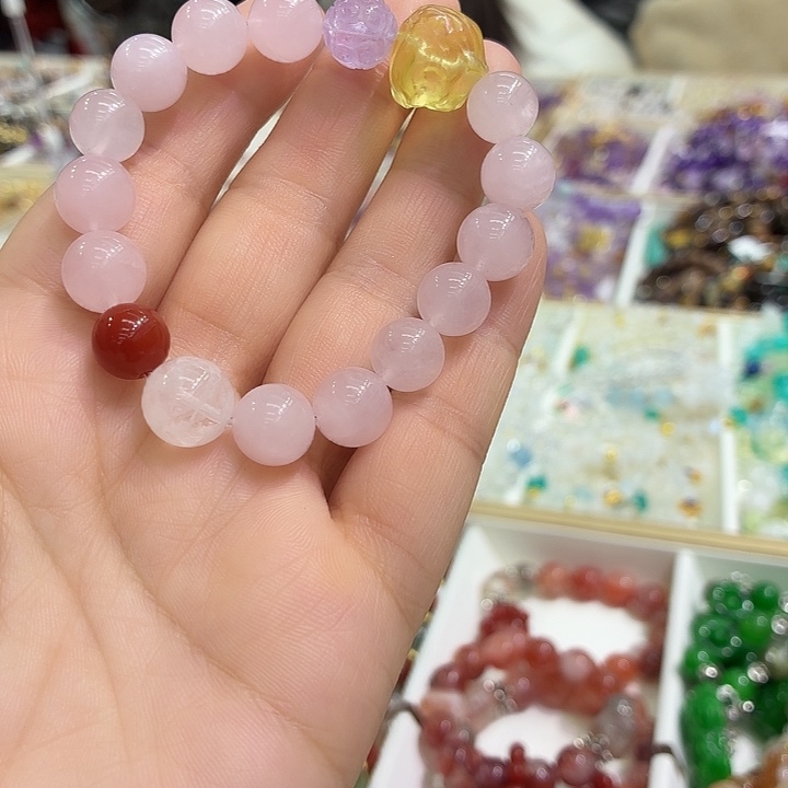 手链烟晶银S925镶嵌