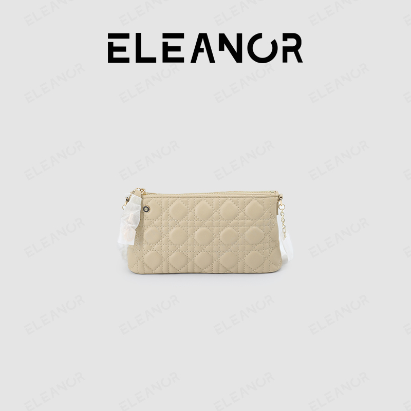 小迪菱格纹头层牛皮包-ELEANOR