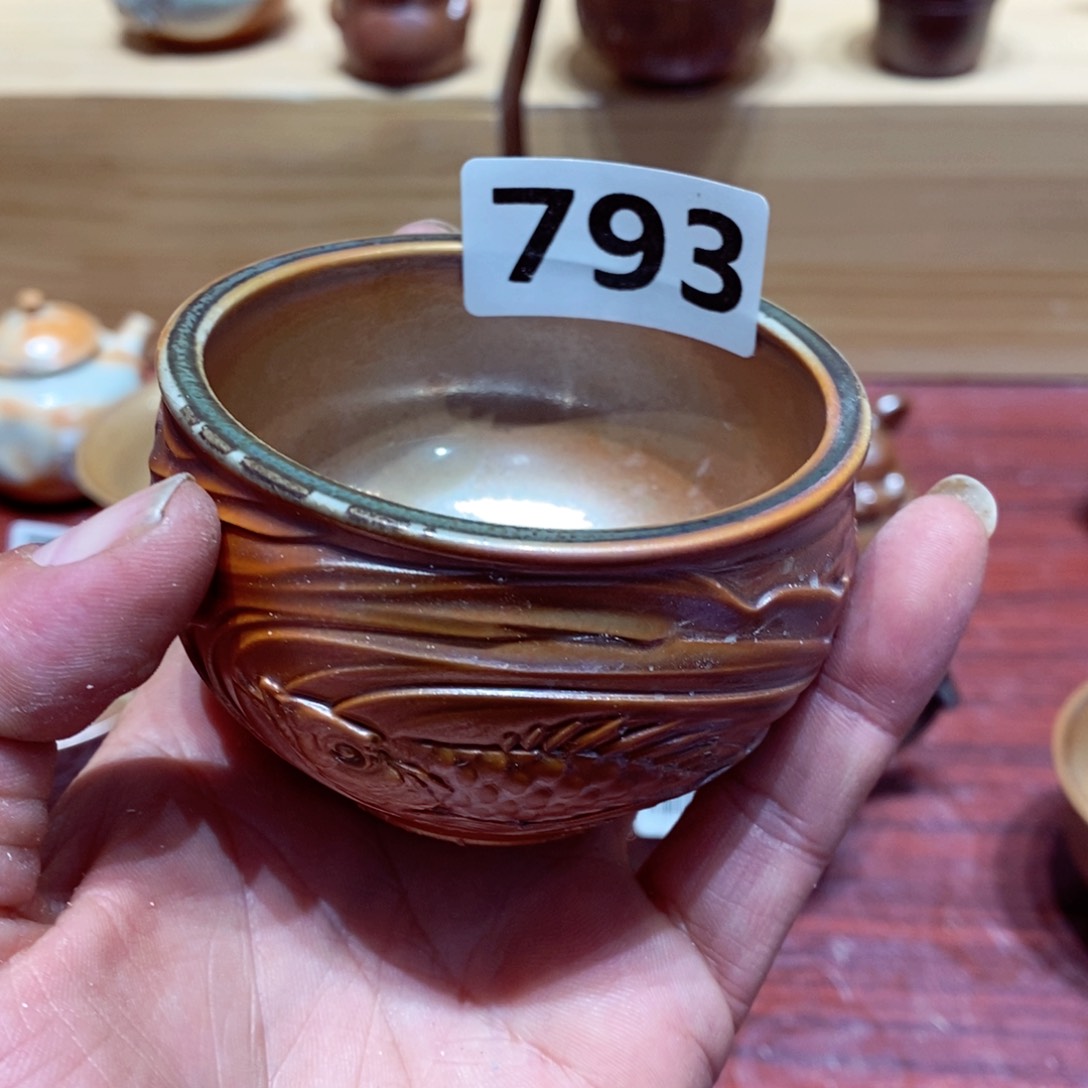 瑕疵，柴烧茶具陶瓷杯子