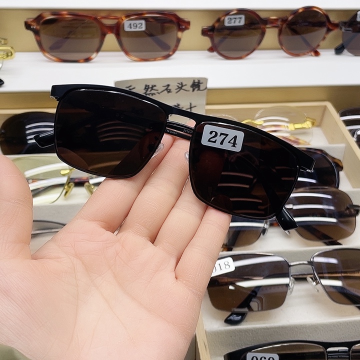 全框款纯天然水晶石头眼镜