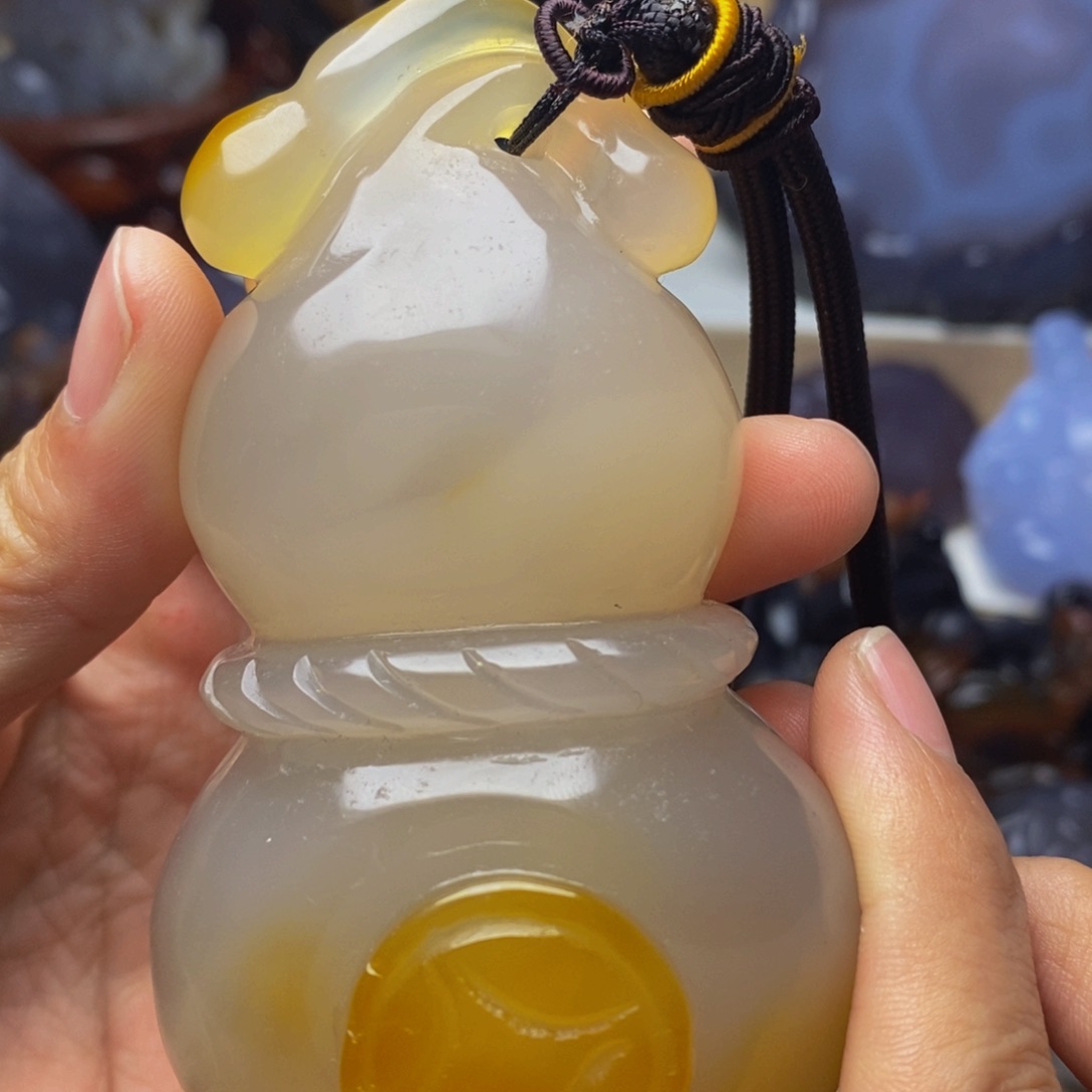 玛瑙/玉髓未镶嵌手把件