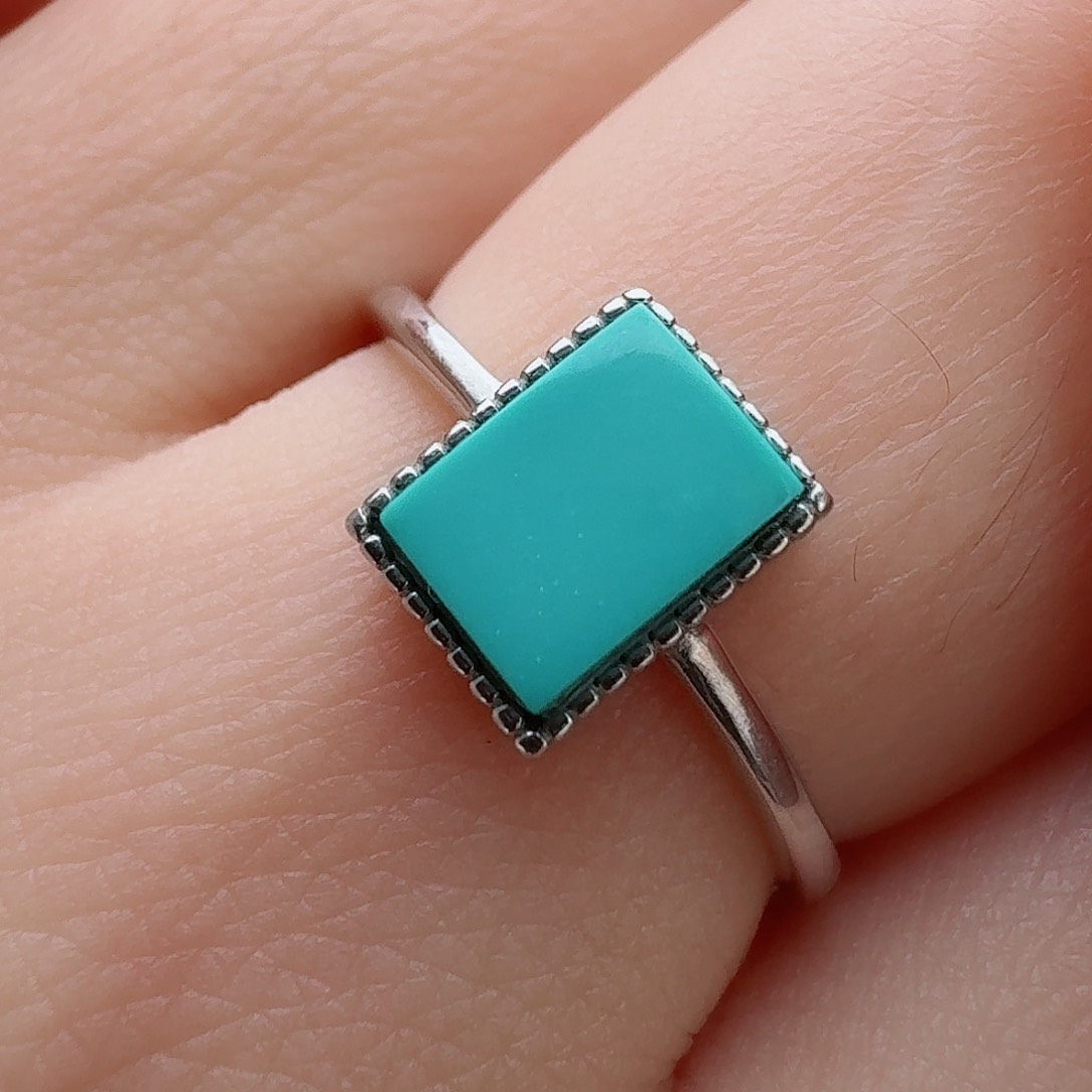 绿松石珠宝奇石银S925镶嵌