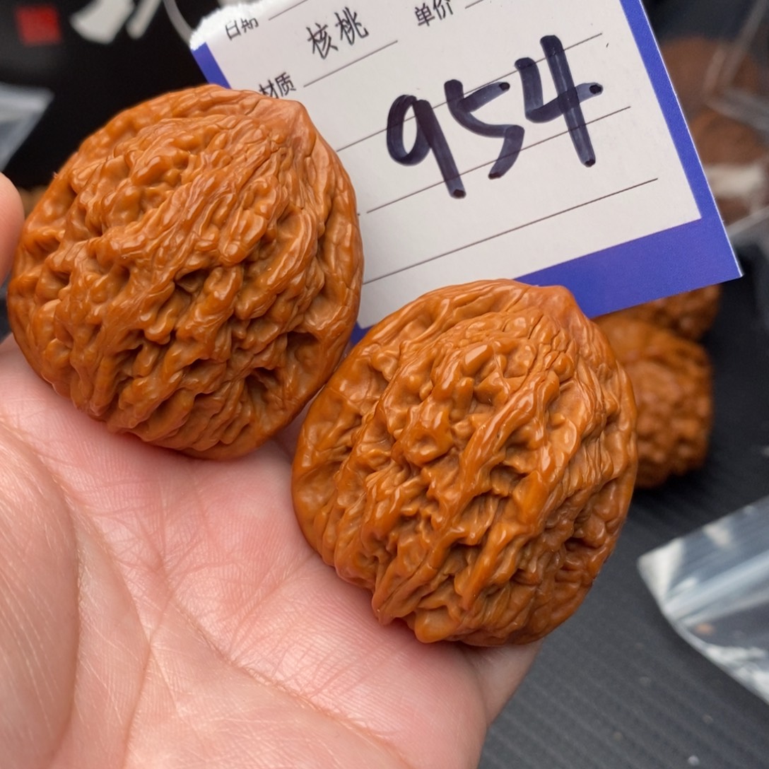 桃核把件虎头41mo