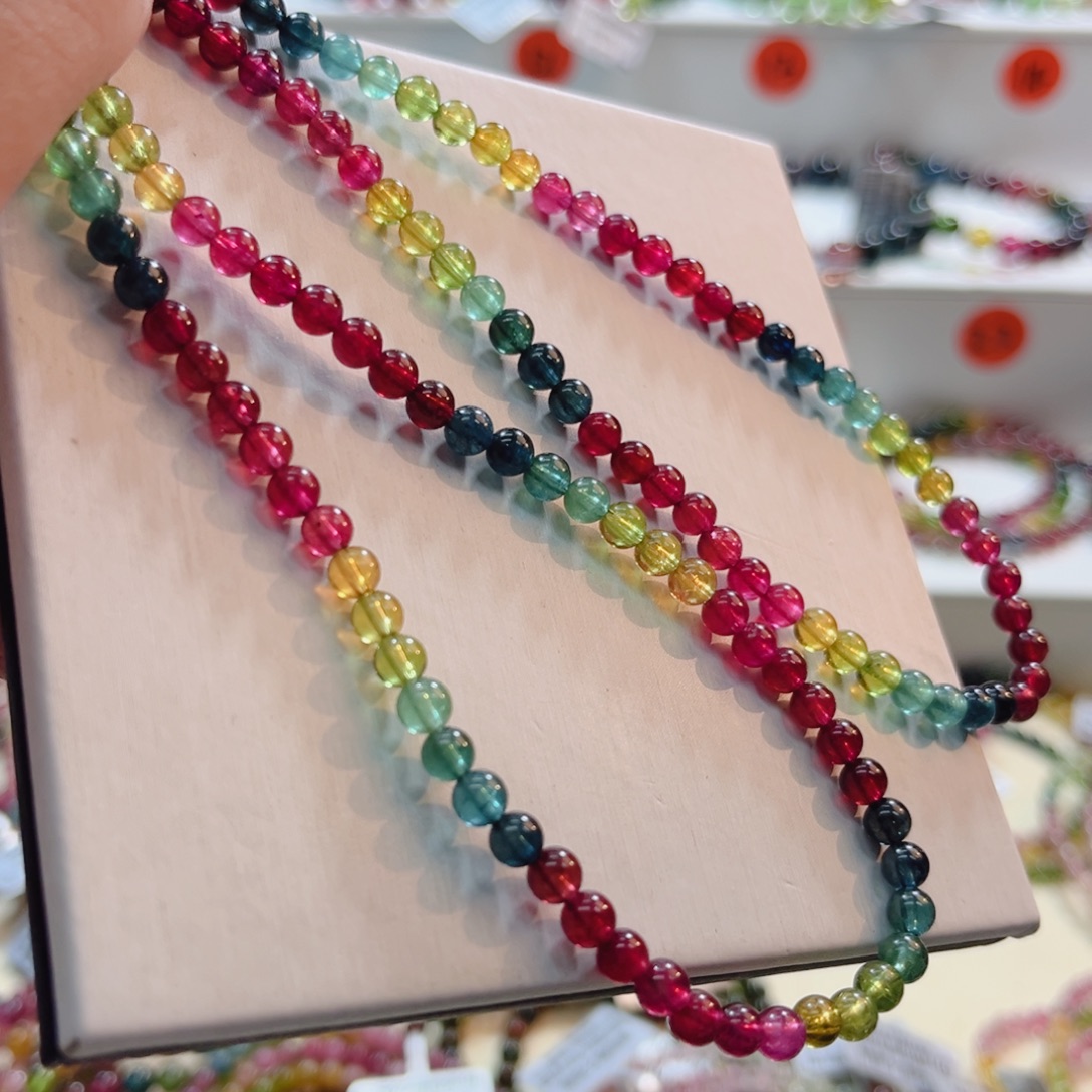 碧玺未镶嵌手链碧玺