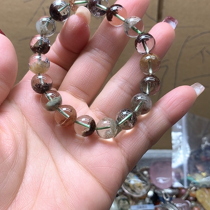 水晶水晶手链未镶嵌桃*源