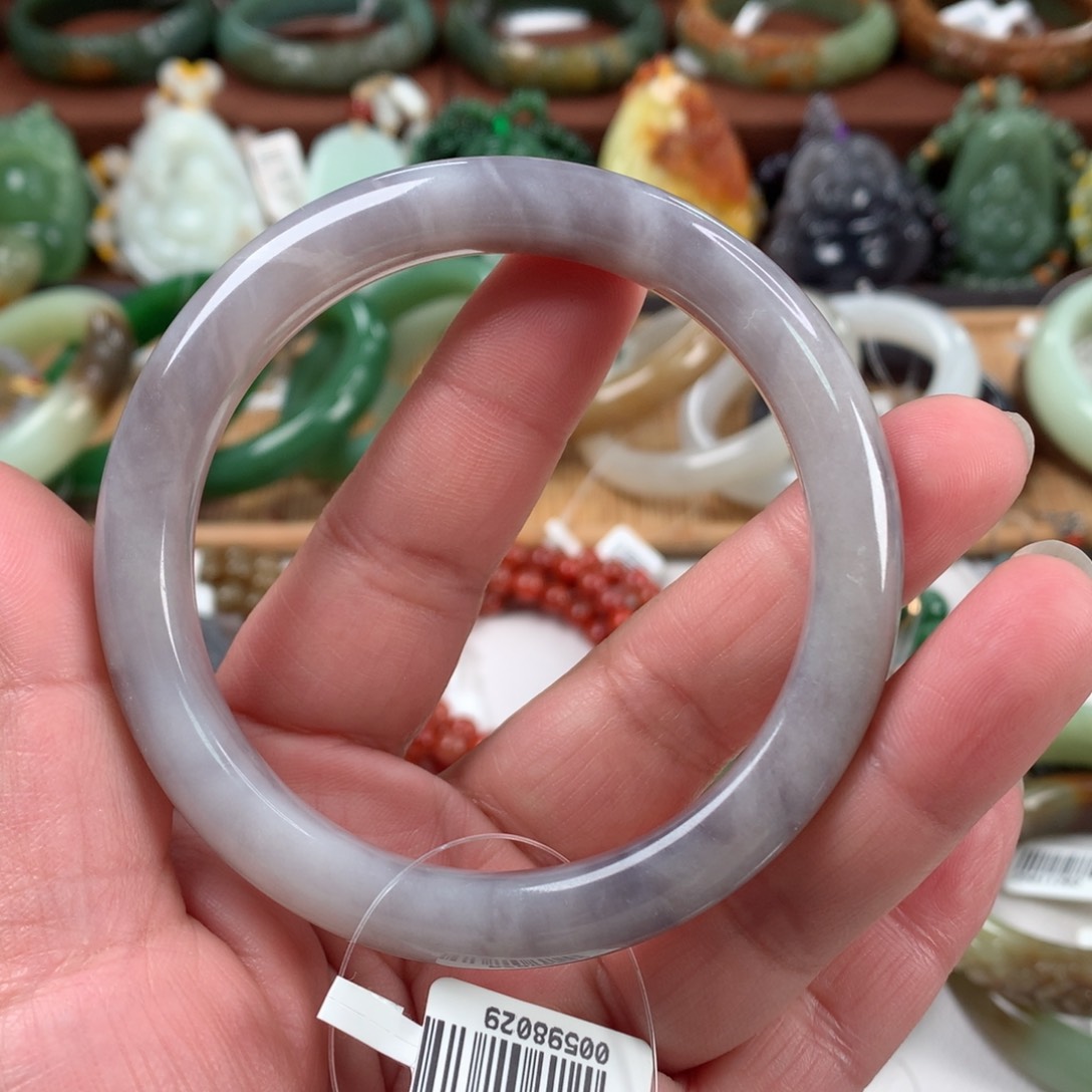 和田玉手镯未镶嵌60_61