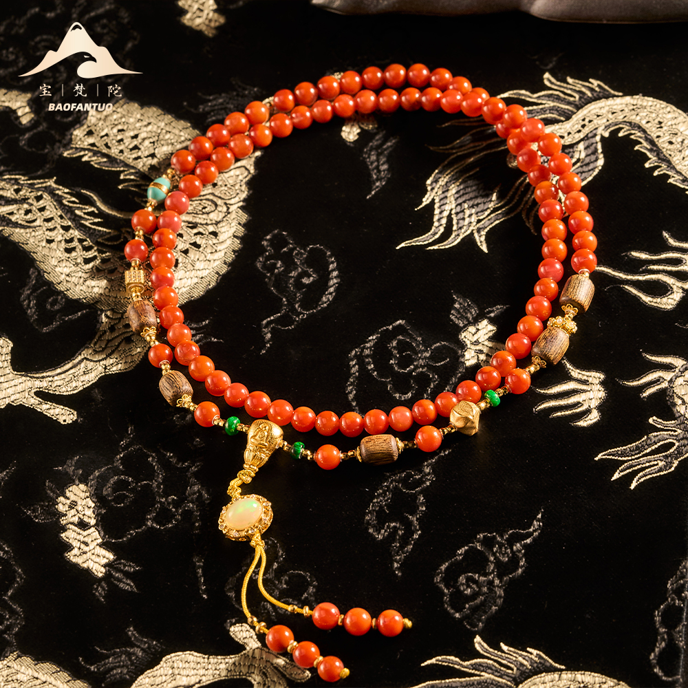 宝梵陀南红项链    9641 