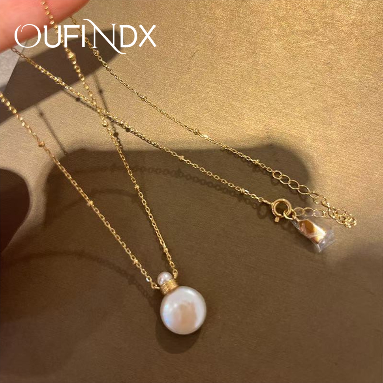 坠链均925银 法【高定】C家设计师款香水瓶项链~2630Y