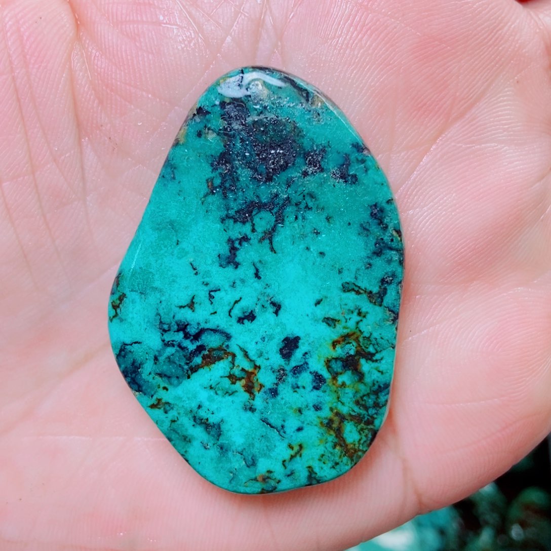 绿松石未镶嵌挂件