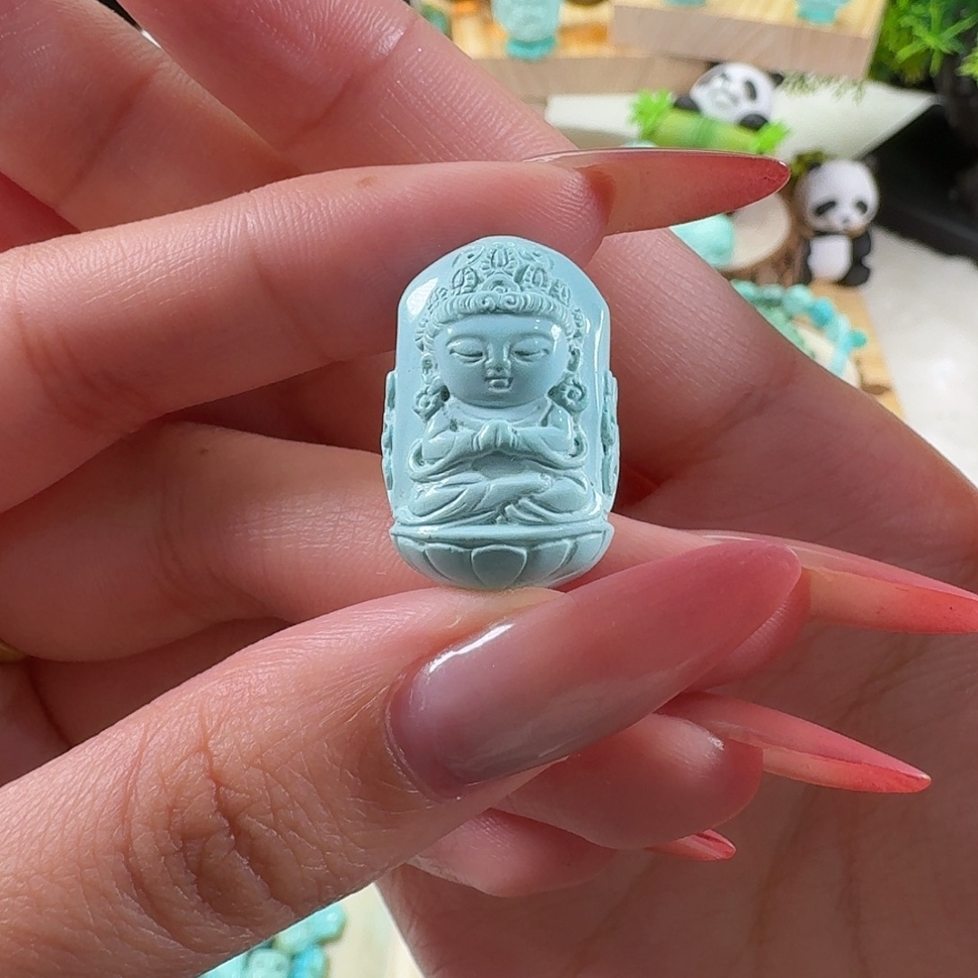绿松石未镶嵌吊坠(不含链)福利款度母
