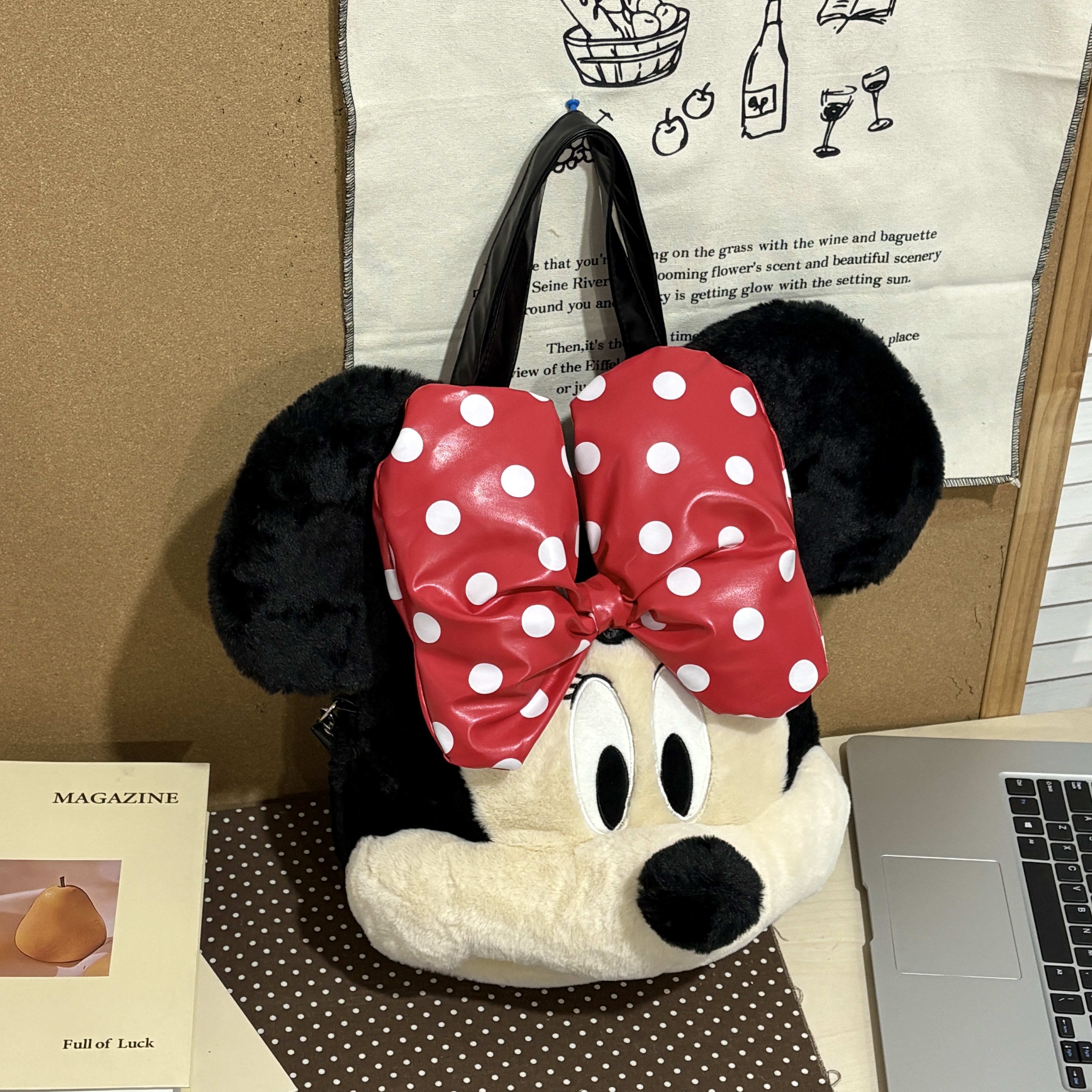 JuanJuan自制【米妮】小众原创时尚大容量通勤百搭单肩包e645