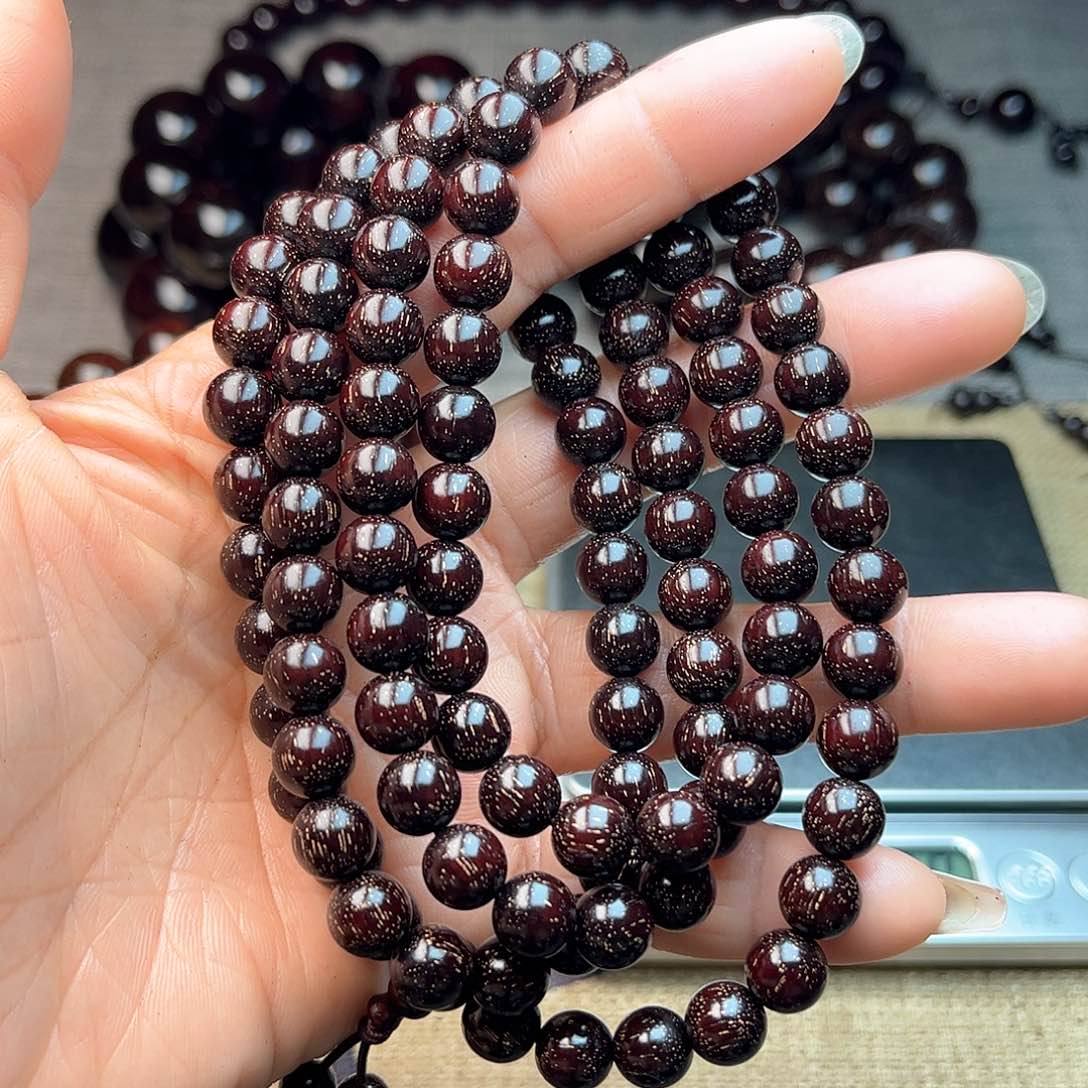 檀香紫檀（小叶紫檀）0.8 108颗 满星