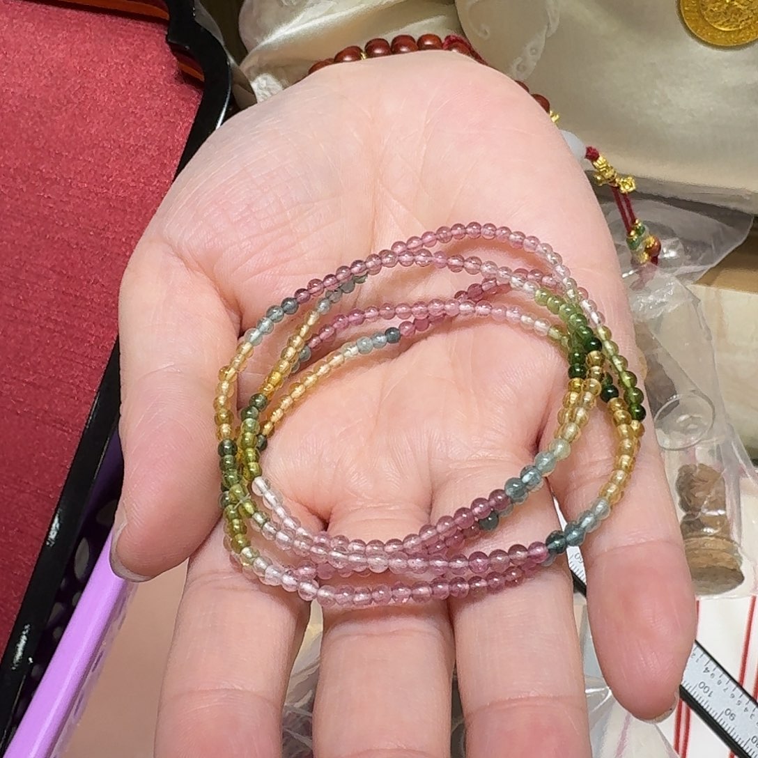 启缘碧1玺 卡2.8毫米手串