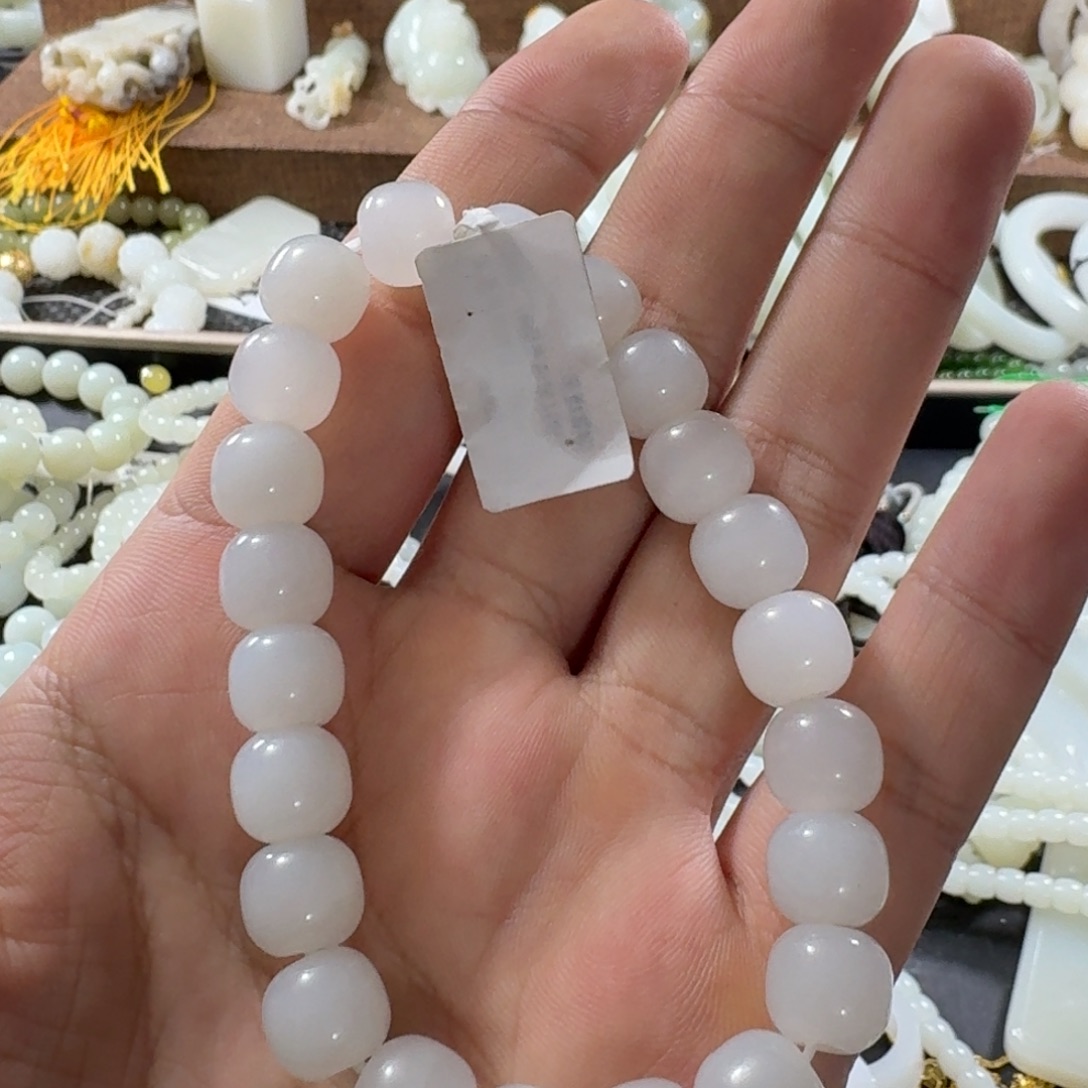 和田玉未镶嵌手链和田玉手串