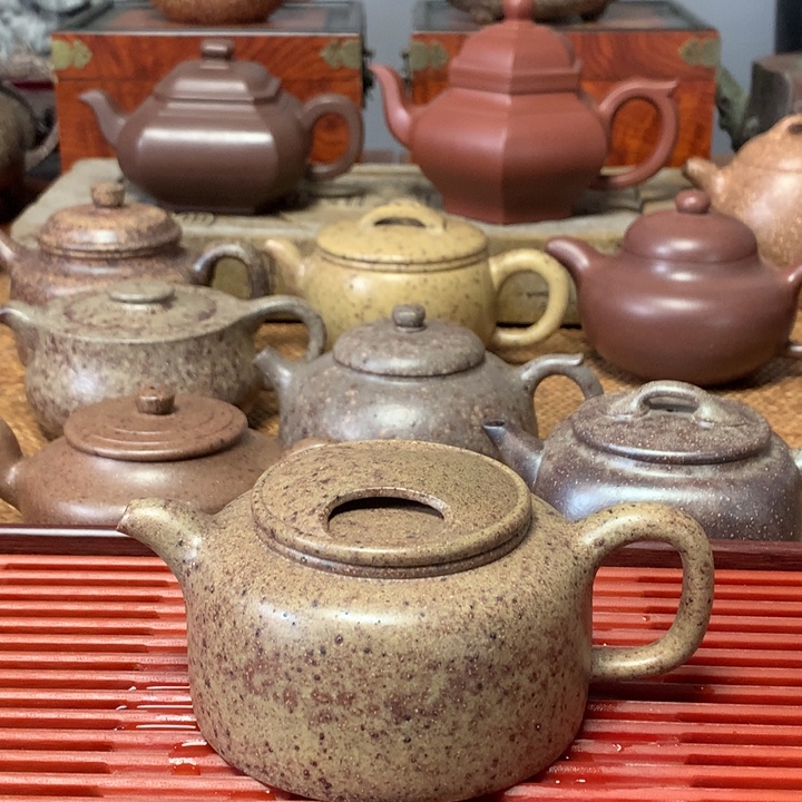 茶壶紫砂麻子段高温