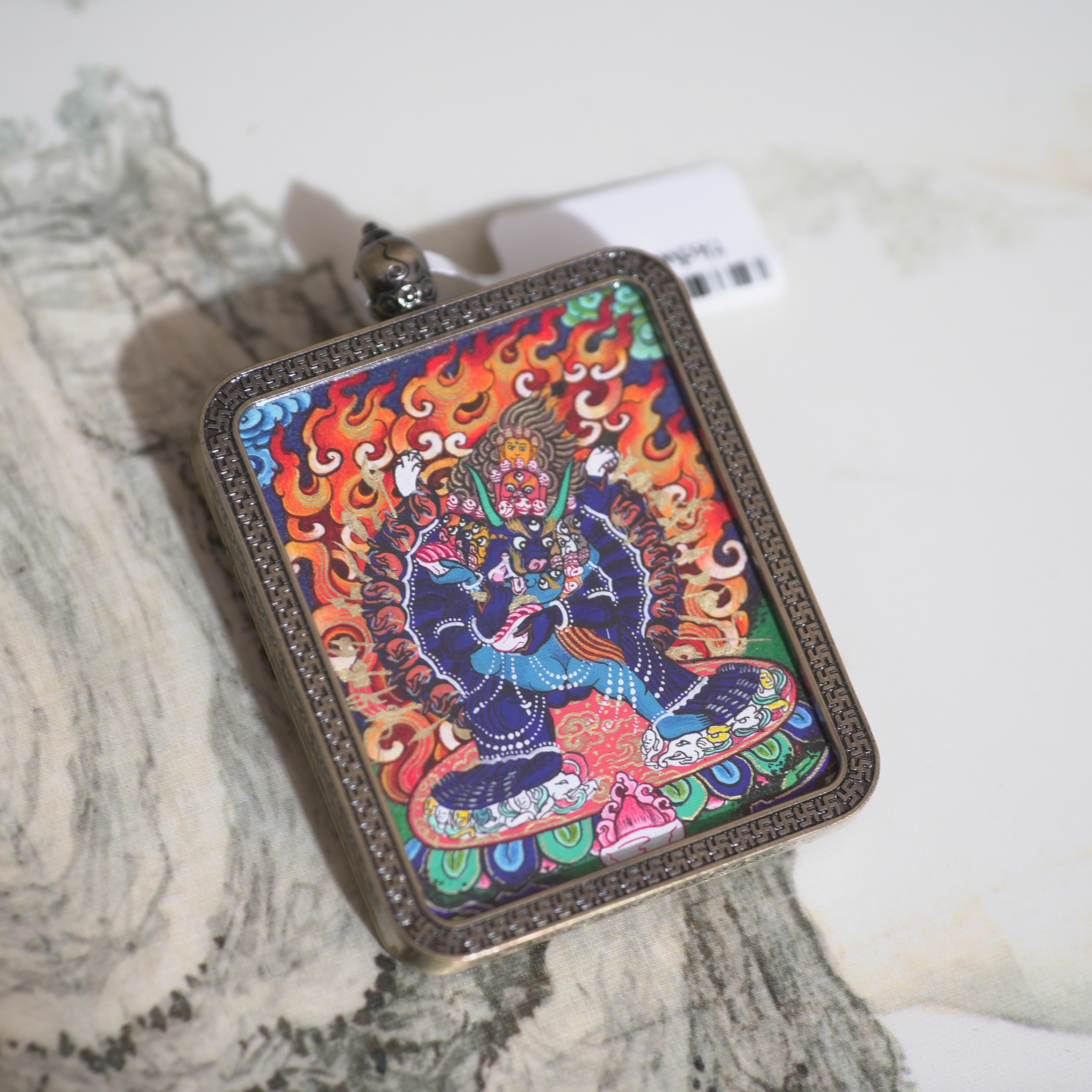 铜合金亚克力吊坠 平措吊坠饰品，画师平措(大威德)国风