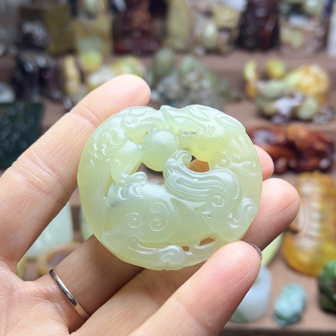 白玉菩提吊坠146。。