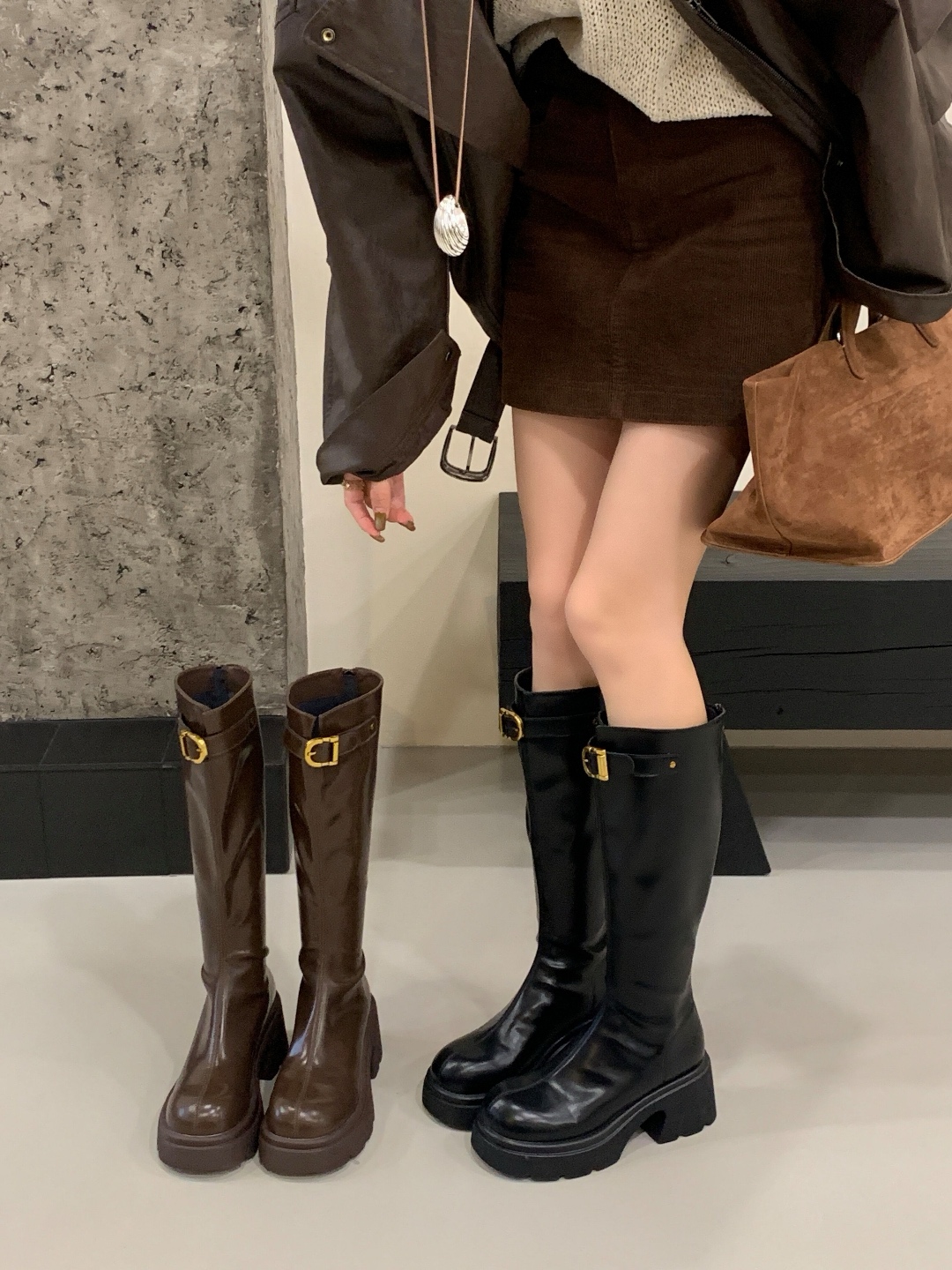 时装厚底秋冬时尚长膝靴女靴656-7