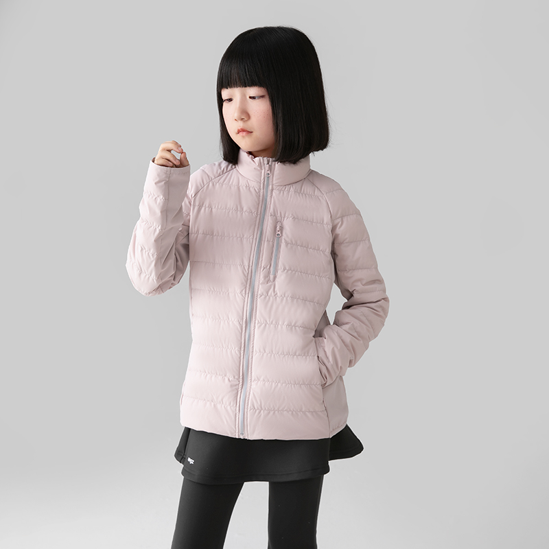 NNGZ女童立领羽绒服秋冬轻薄款冬季保暖内胆儿童外套B25DY0036W