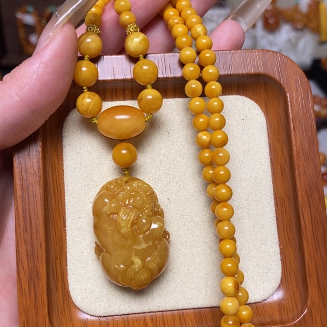 【闪购商品】蜜蜡颈饰未镶嵌项链
