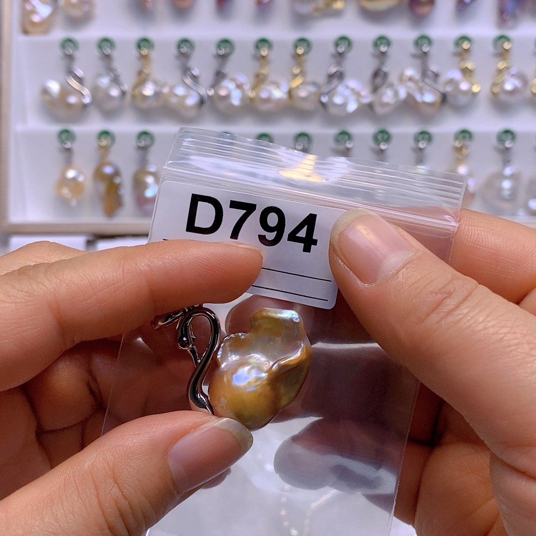 淡水珍珠颈饰银S925镶嵌