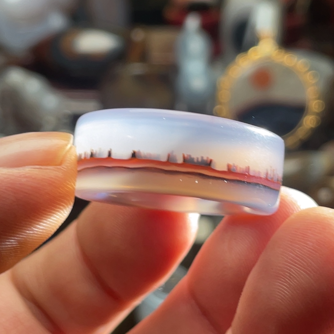 杰***业玛瑙/玉髓未镶嵌戒指