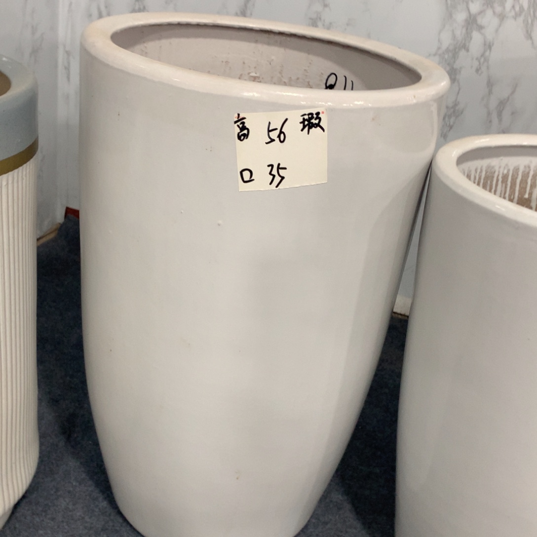 微瑕高温陶瓷花盆