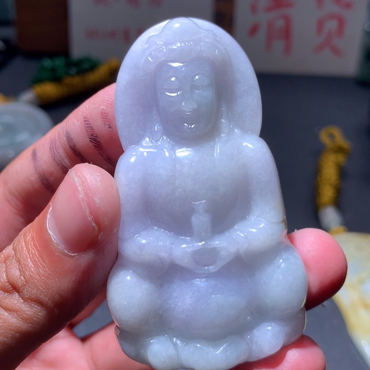 翡翠未镶嵌颈饰保真天然a货翡翠