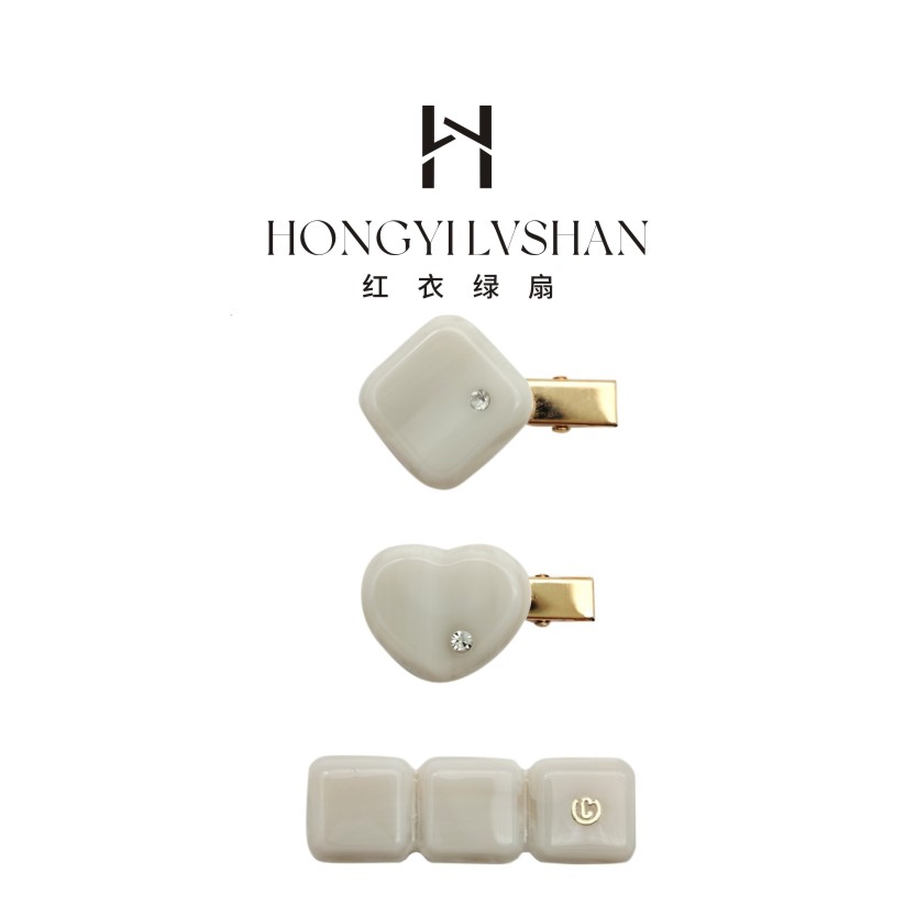 【方糖边夹】刘海夹！轻奢小香风手工多色边夹法式发饰醋酸发夹BJ443