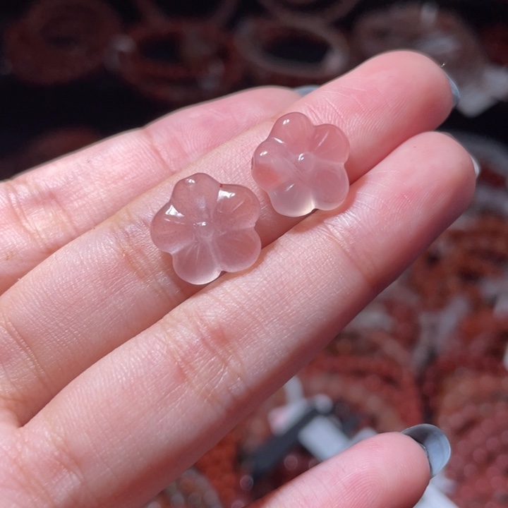 南红玛瑙未镶嵌梅花2362