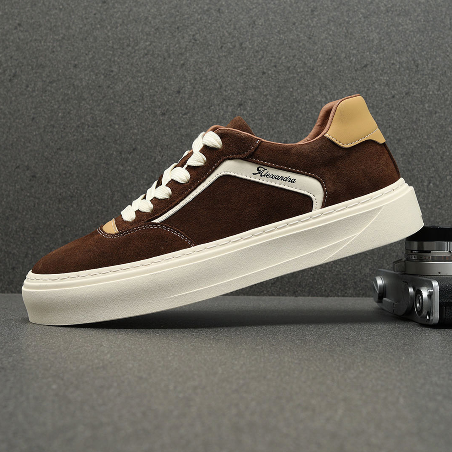 翻毛皮男鞋冬季2025新款真皮男士休闲鞋厚底牛反绒皮复古板鞋男款